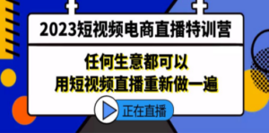 2023短视频电商直播特训营，任何生意都可以用短视频直播重新做一遍 - 技研社-技研社