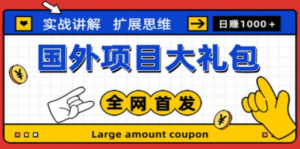最新国外项目大礼包 十几种国外撸美金项目 小白们闭眼冲就行【教程+网址】 - 技研社-技研社