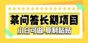 某问答长期项目，简单复制粘贴，10-20/小时，小白可做 - 技研社-技研社