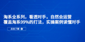 淘系全系列:看透对手,自然会运营-技研社
