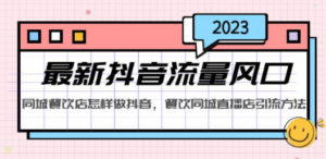 2023最新抖音流量风口,同城餐饮店怎样做抖音,餐饮同城直播店引流方法 - 技研社-技研社