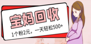 最新宝妈粉回收变现计划及胎教音乐高端变现玩法全套教程！（非老玩法） - 技研社-技研社
