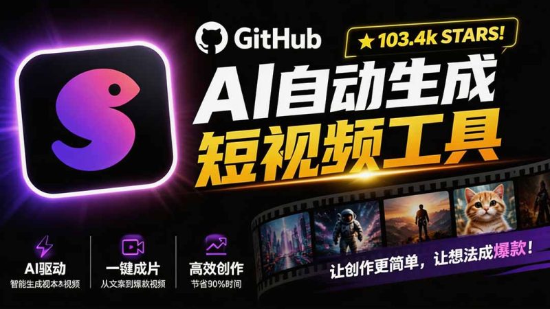 Github上 103.4k stars 项目!AI自动生成短视频工具,输入主题即可生成文案配音字幕 MoneyPrinterTurbo-技研社