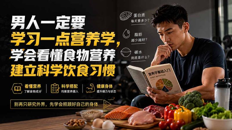 男性营养学入门 看懂食物营养建立科学饮食习惯-技研社