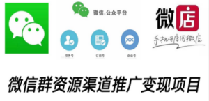 微信群码资源渠道内循环推广变现项目，多种变现方式，打通你的管道收益 - 技研社-技研社