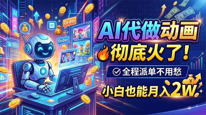AI动画接单入门到精通:副业赚钱与副业变现的关键路径-技研社