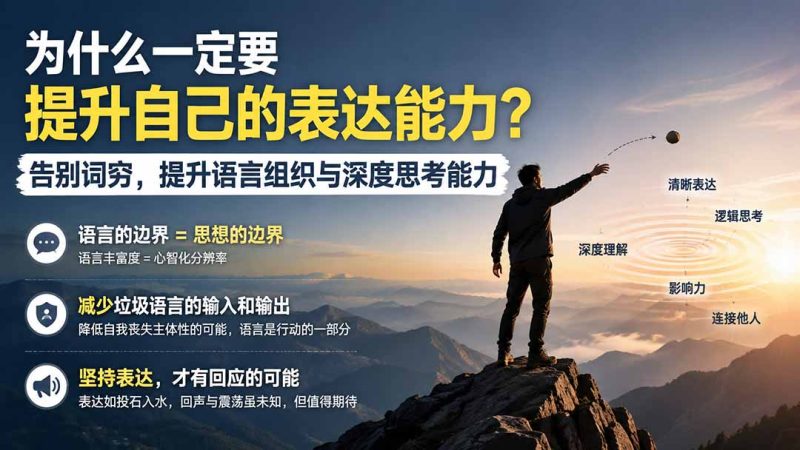 付费文章:为什么一定要提升自己的表达能力?告别词穷,提升语言组织与深度思考能力-技研社