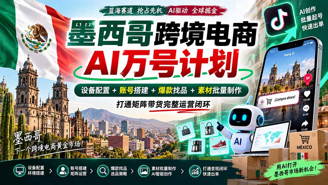 墨西哥AI跨境电商万号计划