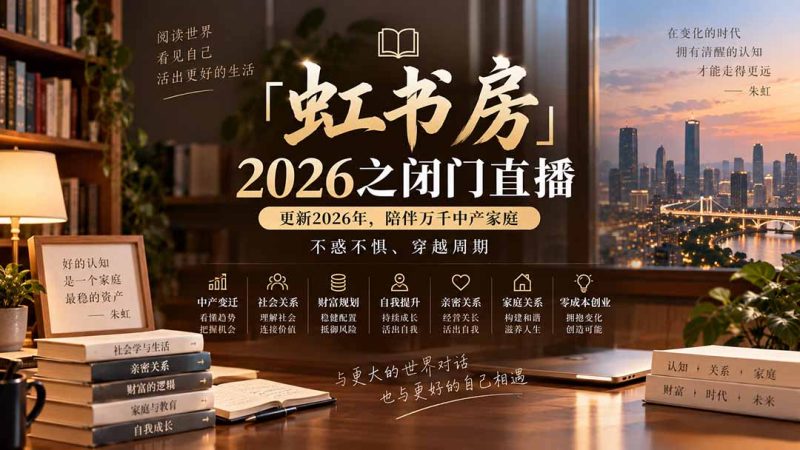 2026之闭门直播-更新2026年8月,陪伴万千中产家庭,不惑不惧、穿越周期-技研社