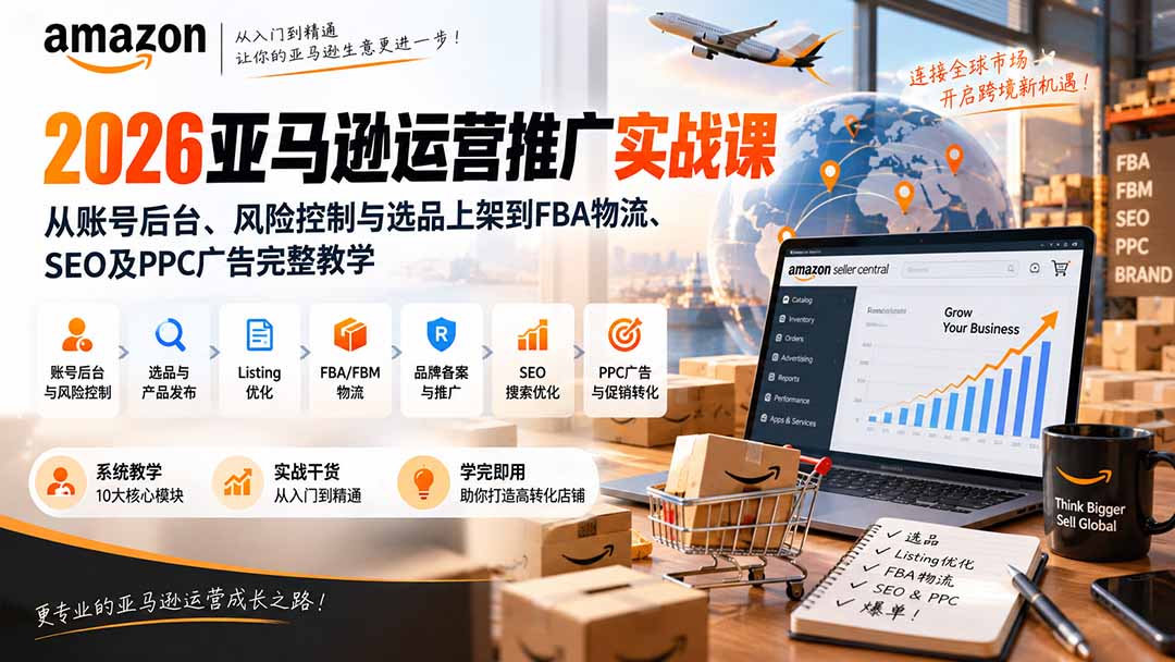 2026亚马逊运营推广实战课