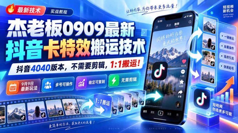 抖音二创起号实战:多账号矩阵的合规起号方法-技研社
