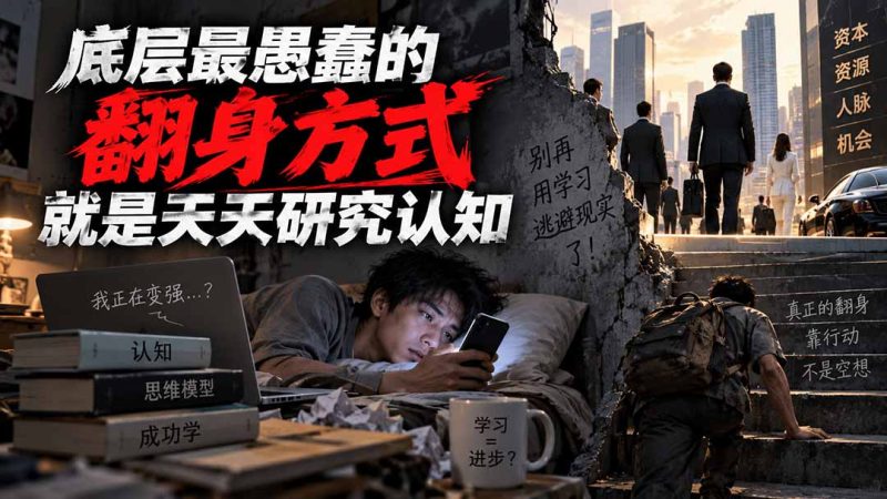 别只研究认知:普通人翻身真正该拼的是执行-技研社