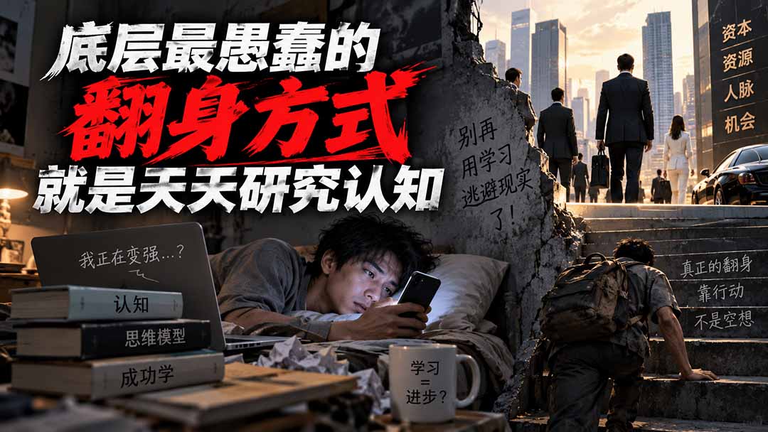 别只研究认知:普通人翻身真正该拼的是执行 别只研究认知