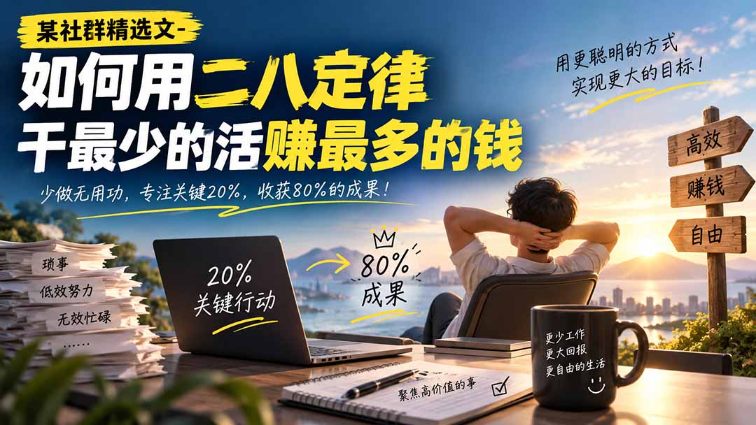 二八定律:用最少的关键动作换最多成果 二八定律
