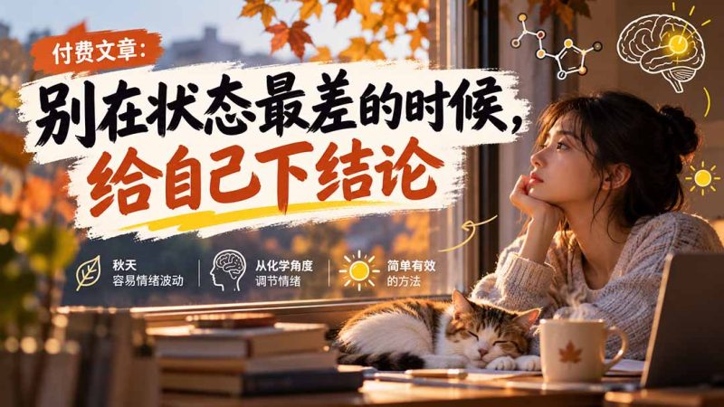 【无水印】某付费文章：别在状态最差的时候，给自己下结论-技研社